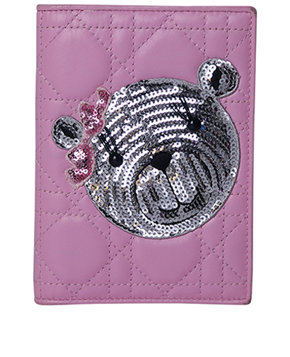 Christian Dior Teddy Bear Passport Holder, front view